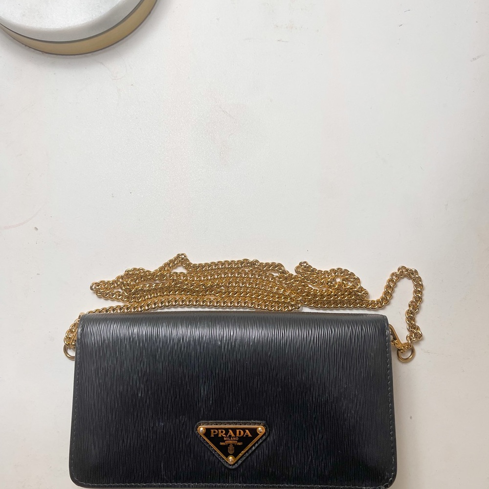 COPY - Prada Miniborse Black Vitello Move Leather Crossbody